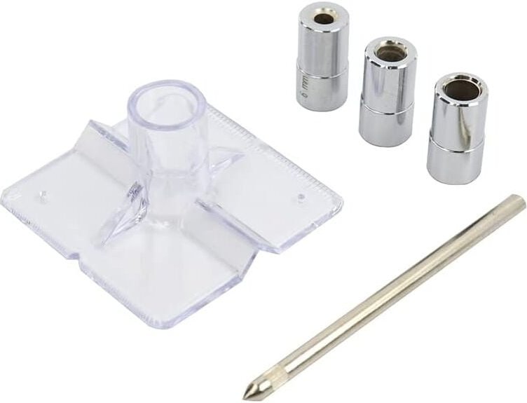 Thumbnail - Packung mit 5 Mini-Taschenlochlehren, 6/8/10 mm, Bohrführungs-Antriebsadapter, kompatibel mit Bohrer-Locator, Dübellehre...