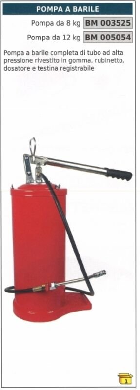 12-kg-Fasspumpe komplett mit Zapfhahn gummibeschichtetem Hochdruckschlauch