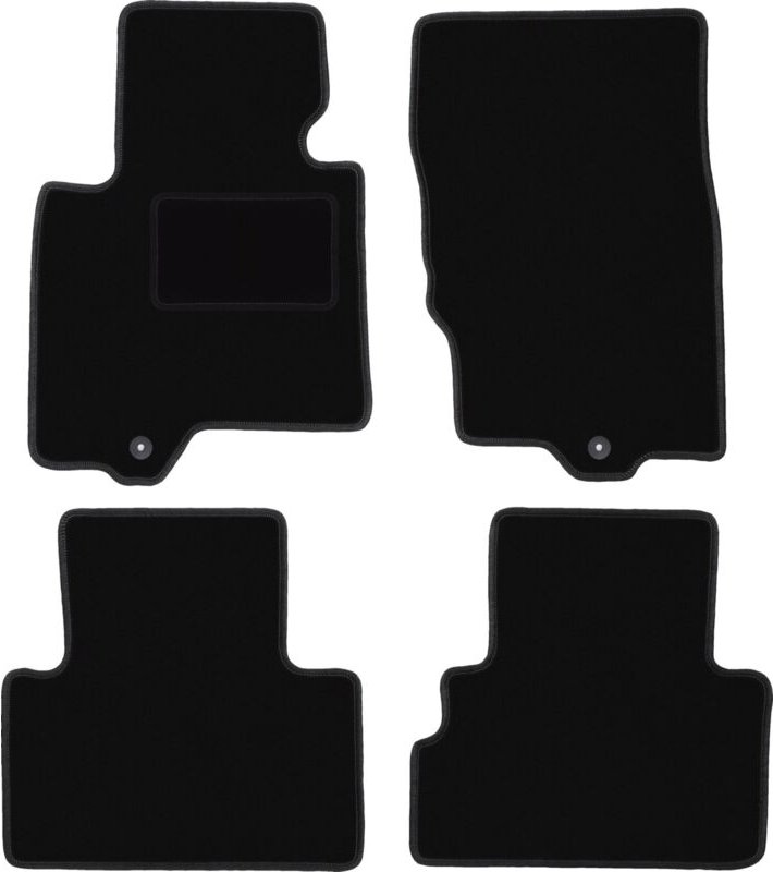 Schwarze Velours-Fußmatten für: Infiniti FX II SUV (2008-2017)