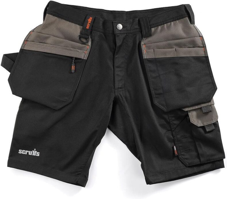 Arbeitsshorts „Worker Plus“ mit Holstertaschen, schwarz Größe 44