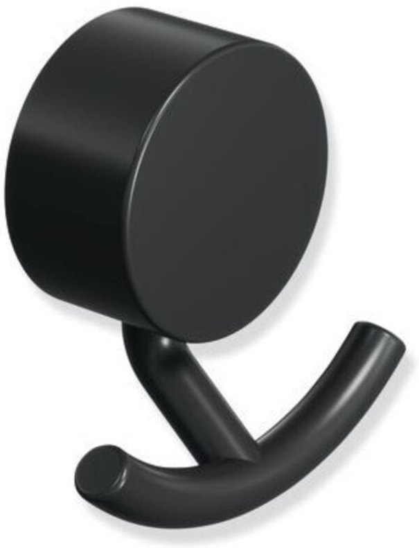 System 815 Doppelhaken 815.90.02060DC 60x63x30mm, schwarz tiefmatt - Hewi