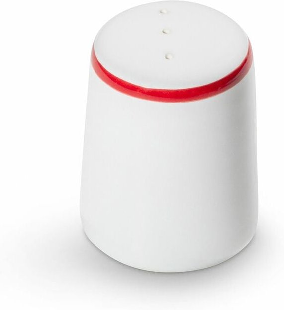 Gmundner Keramik - Rubinroter Rand, Pfefferstreuer gerade