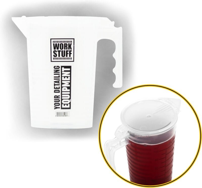 Flüssigkeitsmaß mit Skala Chemie Messbecher 500ml WORK STUFF