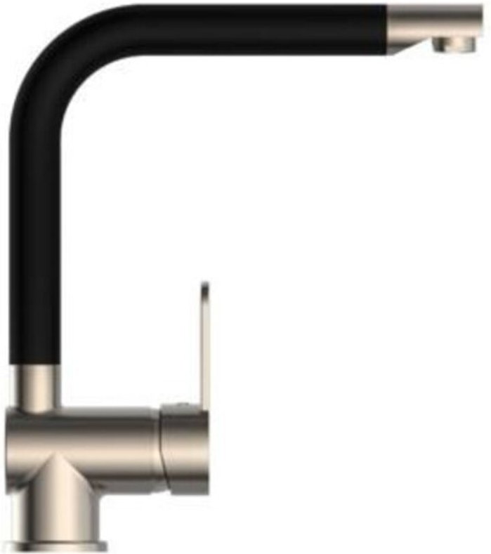 Format Spültischarmatur hd Rio Edelstahloptik/Schw.