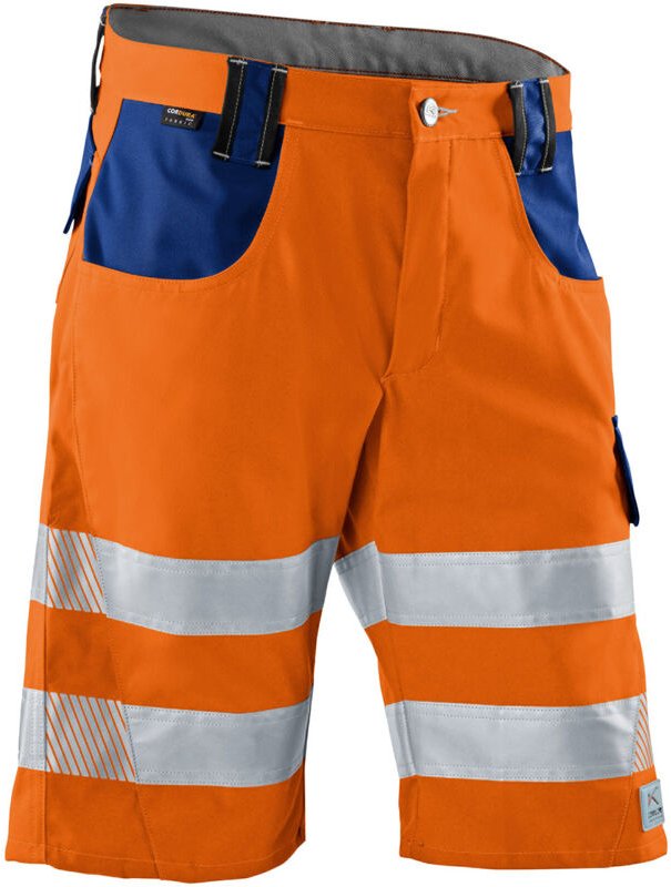 Kübler Workwear - Kübler Shorts reflectiq psa 2 warnorange/kbl.blau Gr. 60