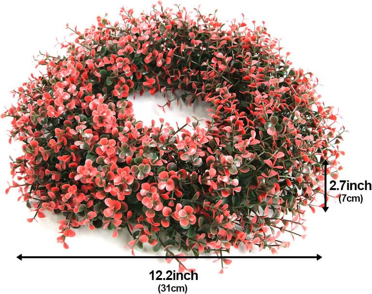 Weihnachts-Simulationsgirlande - 31x31x7cm - Rot