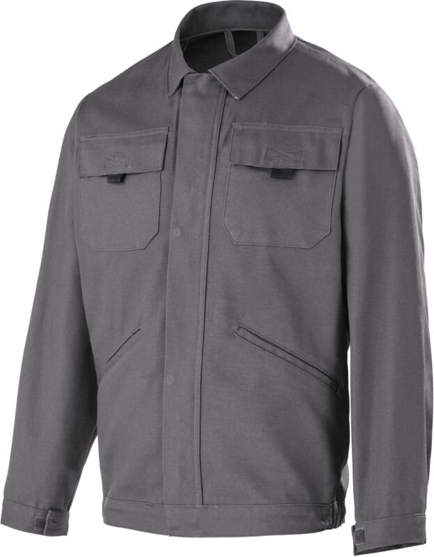 Kampfanzug Jacke Grau Stahl L