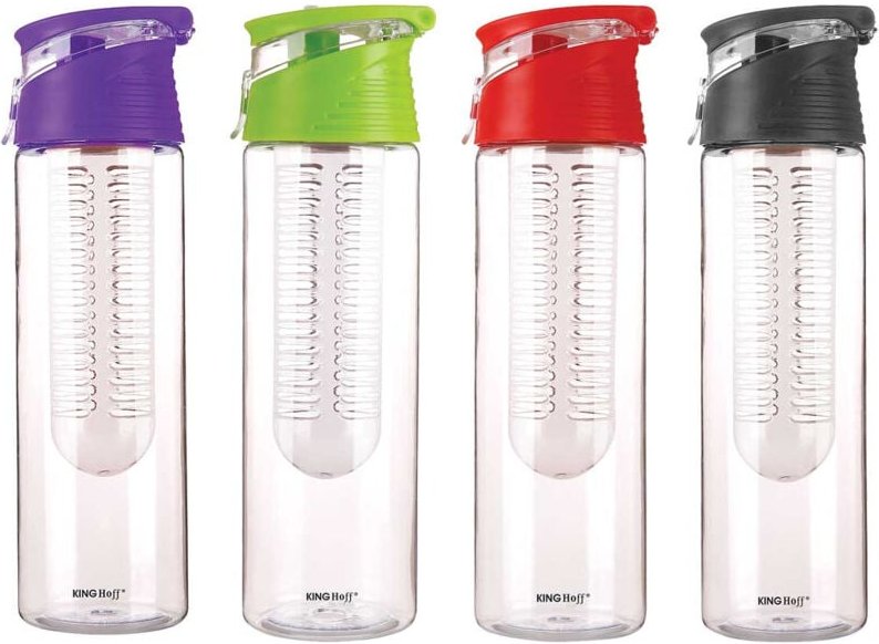 FLASCHE FLASCHE mit Fruchteinsatz 0,8L KINGHOFF KH-1192