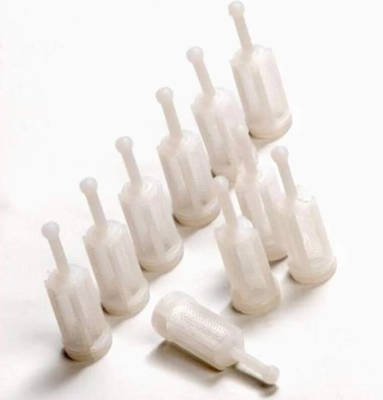 10-teiliger Schwerkraftfilter für Farbspritzpistolen, universelles Kleinteil für Auto, Luft-Farbspritzpistole (weiß)