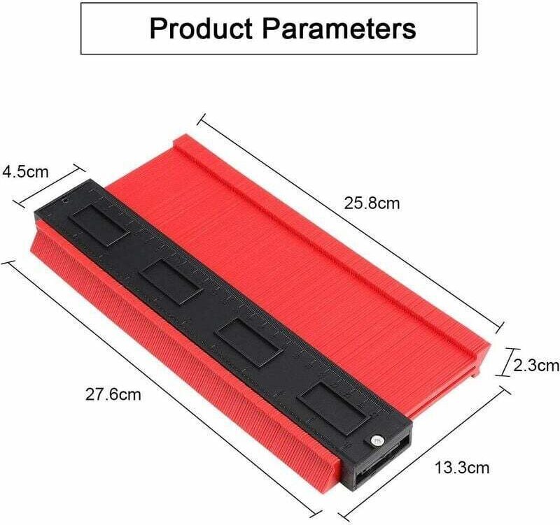 Profiler, 10/25 cm dicker Profilkopierer, Heimwerkerwerkzeug für präzise Profilmessung