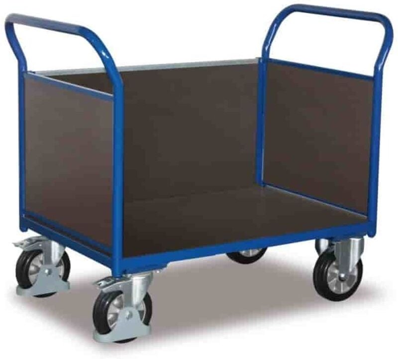 VARIOfit Dreiwandwagen mit Siebdruckplatte 1000kg Tragkraft 1595x765mm