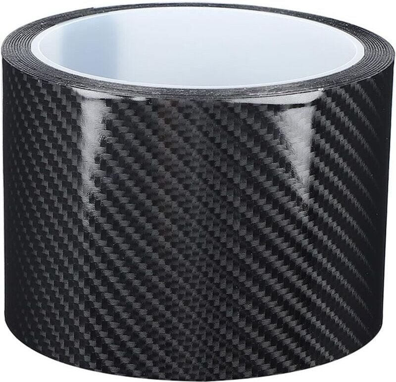 Carbonfaser-Aufkleber, schwarze Carbonfaser-Schutzfolie, Kantenschutz für Autotüren, kratzfester Aufkleber, Autozubehör ...