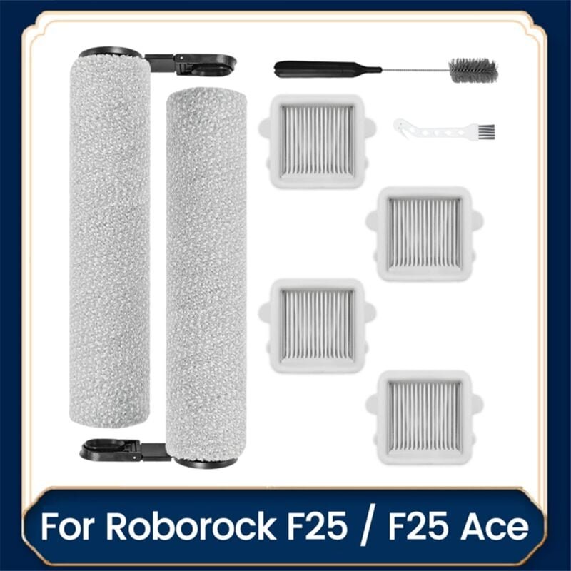 Thumbnail - 8PCS Roller Pinsel Filter Ersatz für F25/Nass Trocken Staubsauger Zubehör