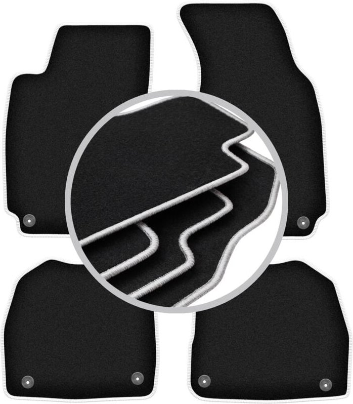 CARLUX-SILVER Autofußmatten für: Skoda Superb I Limousine (2001-2008)