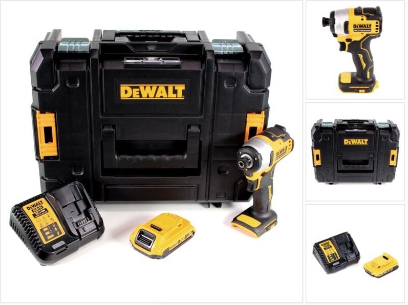 Thumbnail - DeWalt DCF 809 D1T Akku Schlagschrauber 18 V Brushless Li-Ion in T-STAK Box + 1 x 2,0 Ah Akku + Ladegerät