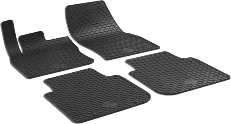 Walser - Gummimatten DirtGuard für vw Tiguan Allspace 03/2017-Heute, Skoda Kodiaq 10/216-Heute
