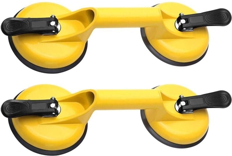 Glassauger, Auto-Dellenzieher, Aluminium-Vakuum-Saugnapfgriff, robust, für Glasplatten, Bodenfliesen, Granitheber, Abzie...