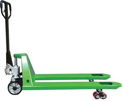 Handhubwagen, grün – Gabeln 1150 x 540 mm, ideal für Europaletten – Tragfähigkeit 2500 kg – Alle Branchen - AC25CBVVERT