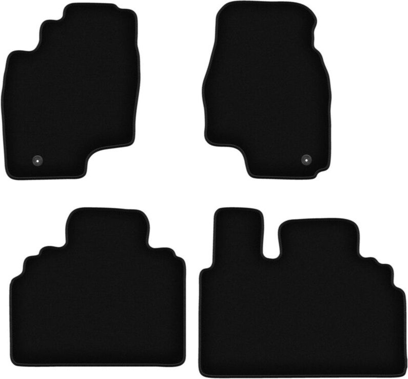 BASIC schwarze Veloursmatten für: Toyota Previa II Minivan (2000-2005)