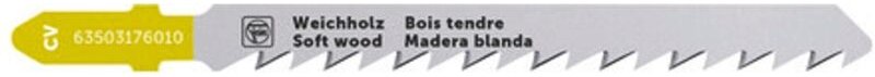 63503176010 Stichsägeblatt für Holz cv 75 T4 sw sc 5 St. - Fein