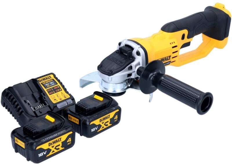 Dcg 412 M2 Akku Winkelschleifer 18 v 125 mm + 2x Akku 4,0 Ah + Ladegerät - Dewalt