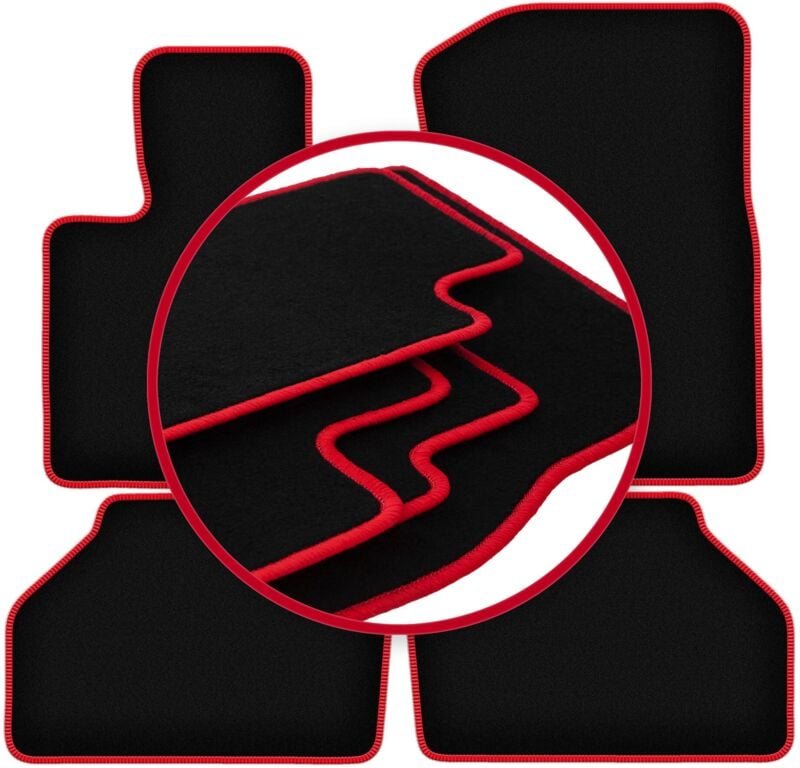 CARLUX-RED Autofußmatten für: BMW X3 F25 SUV (2010-2017)