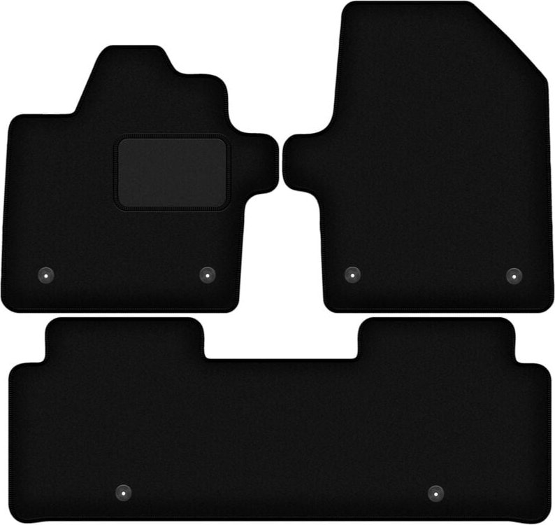 Schwarze Velours-Fußmatten für: Kia EV6 Crossover (2021-)