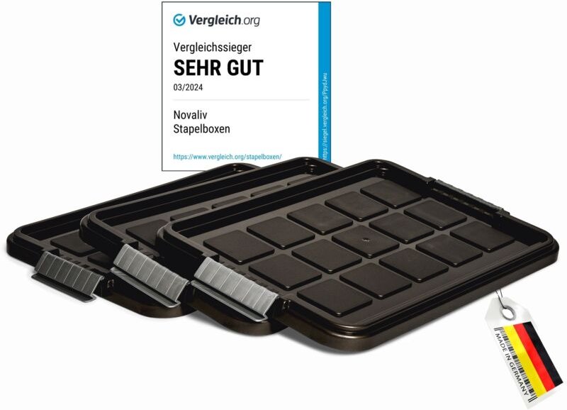 Novaliv - 3x Frischhaltedosen Deckel