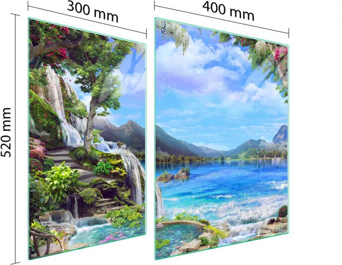 GLASSCHUTZPLATTE FÜR HERD 70x52 OBEN