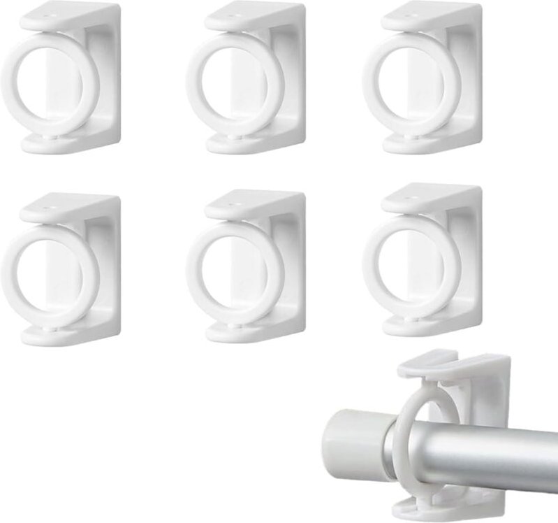 Lntyq Stücke Gardinenstangenhalter Ohne Bohren Gardinenhaken Gardinenhalter Ohne Bohren Gardinenstange Ohne Bohren Gardi...