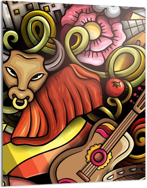 Glasschneidebrett 40x52 Bull