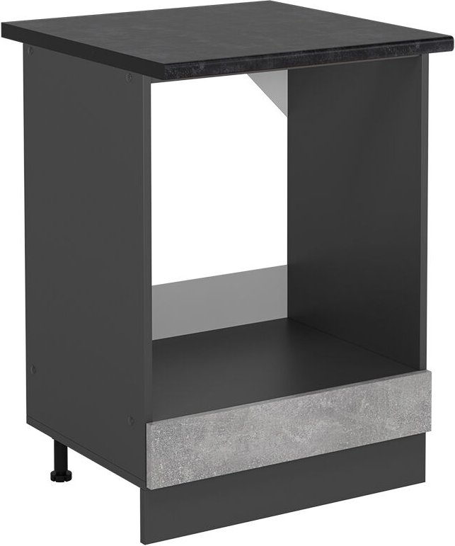 Vicco - Herdumbauschrank R-Line, Beton, 60 cm , ap Anthrazit