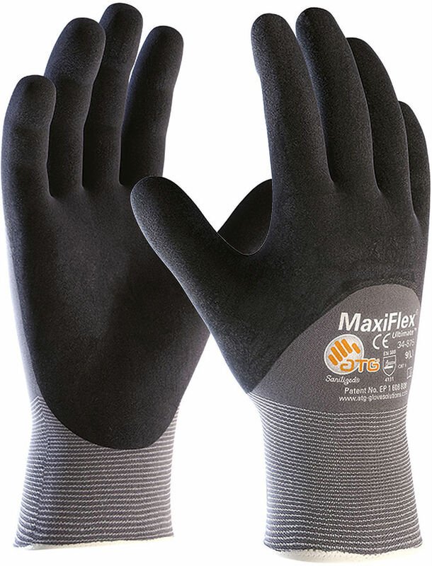 ATG - MaxiFlex 34-875 Arbeitshandschuhe - 11 (xxl) - Dunkelgrau - Dunkelgrau