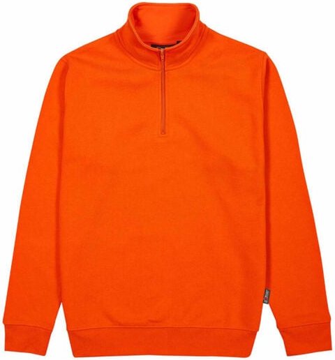 Arbeits-Sweatshirt mit halbem Reißverschluss TAUTRA - Orange, Packung zu 25 - 2XL