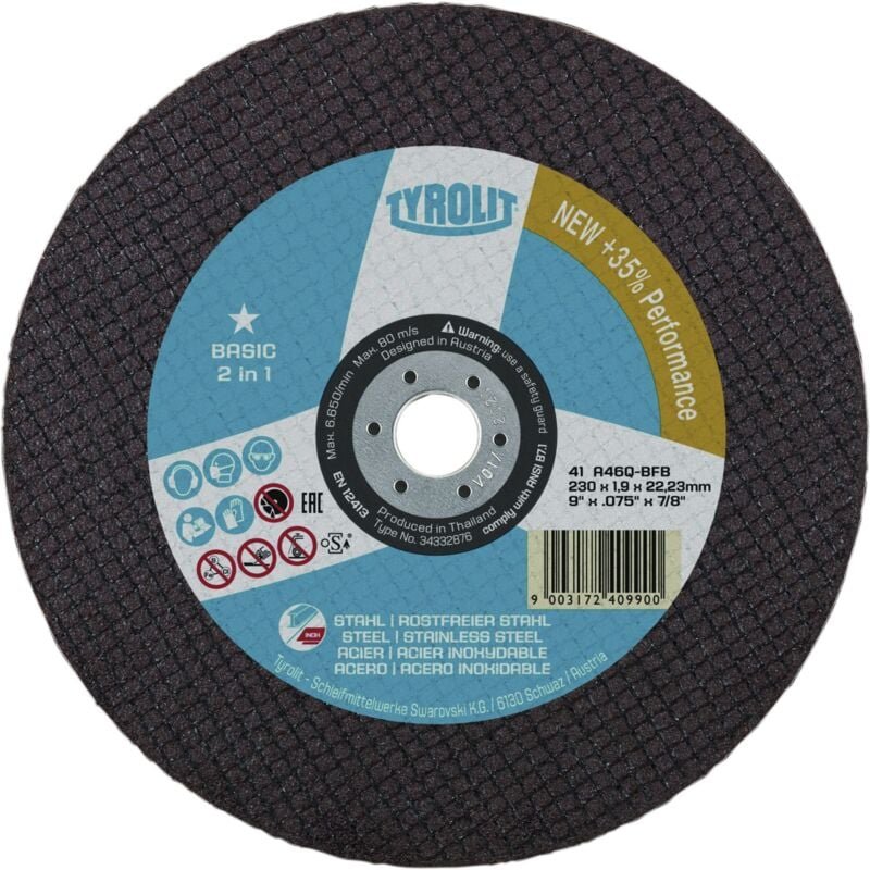 Tyrolit - Trennscheiben 150mm Set Basic gerade Form41, Stahl/rostfrei - 25 Stück