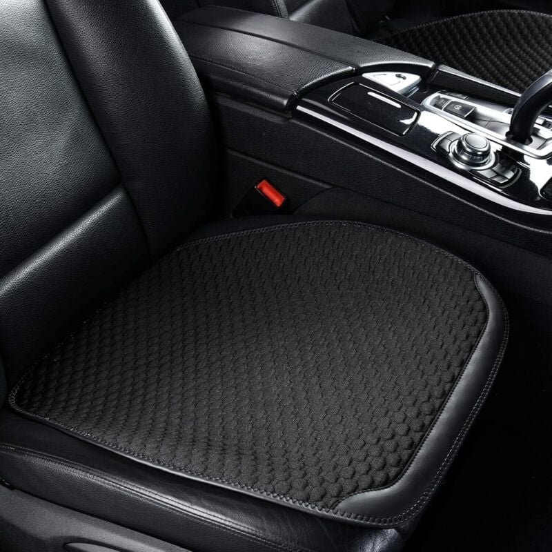 Stück Autositzschutz vorne, Universal-Autositzbezug für Fahrer, rutschfest und atmungsaktiv, Schwarz