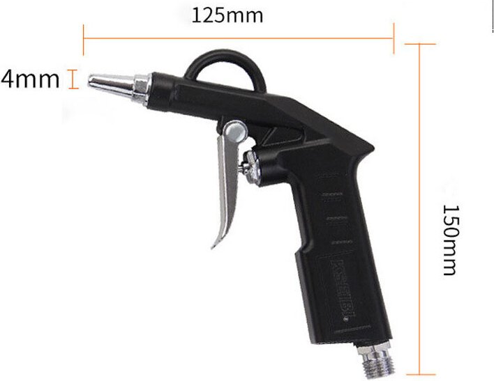 Thumbnail - Aougo - 1/4 Blaspistole für Druckluftkompressor max. 6 bar – Düse ø 4 mm – kurze Düse 25 mm – pneumatisches Reinigungswe...