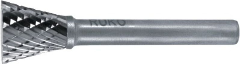 Hartmetall-Frässtift wkn ø 12 mm Kopflänge 13 mm Schaft-Ø 6 mm Verzahnung kvz 4 - 116241 - Ruko