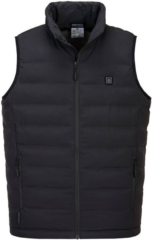 Portwest - rmellose Daunenjacke Heizbar usb Schwarz t.xxl S549BKRXXL