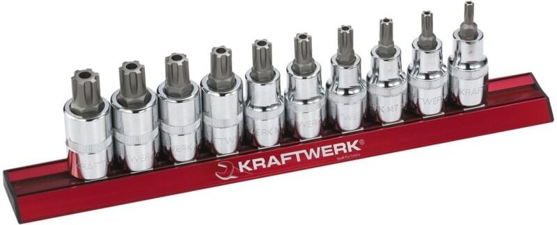 Thumbnail - Kraftwerk - 10-t. Loch-RIBE-Bit-Stecknusssatz 1/2'
