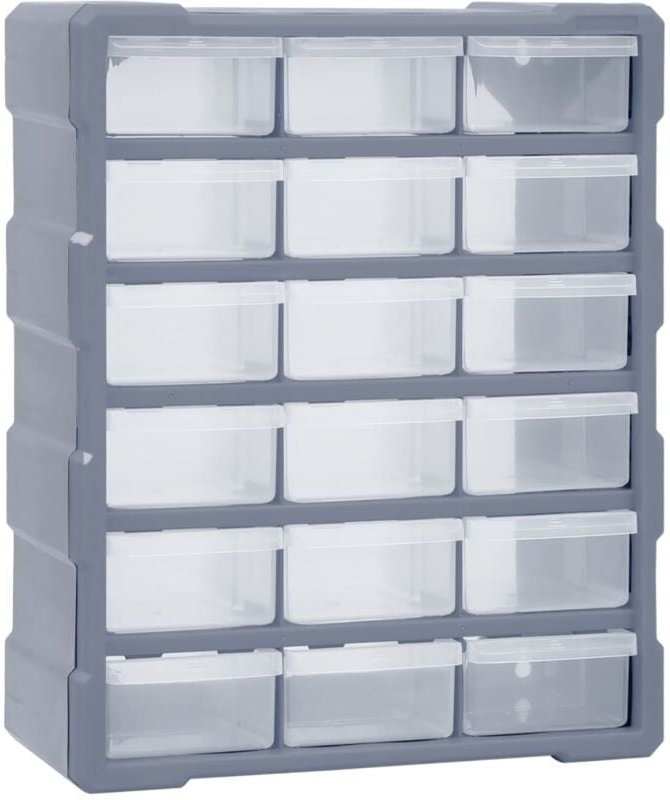 Multi-Schubladen-Organizer 18 Schubladen 38x16x47 cm Vidaxl