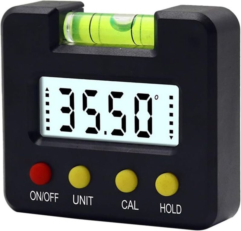 Digitale Winkel-Wasserwaage – Neigungsmesser – Winkelmesser mit VA-LCD-Display – magnetische horizontale Blasen für Bau,...
