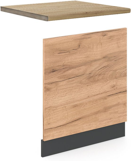 Vicco - Frontblende R-Line, Goldkraft Eiche, 60 cm , ap Eiche