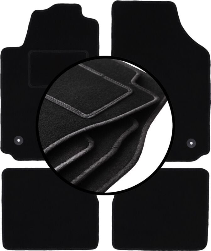 Komplettset Veloursmatten für: Audi A2 Schrägheck (2000-2005)