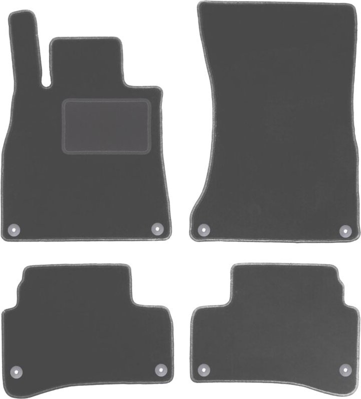 Graphit-Fußmatten für: Mercedes S W222 Limousine (2013-2020)