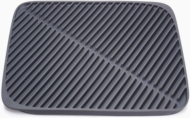 Flume Joseph Joseph Geschirrabtropfer, faltbare Abtropfmatte, Geschirroberfläche aus Silikon, aktualisiertes Design, gra...