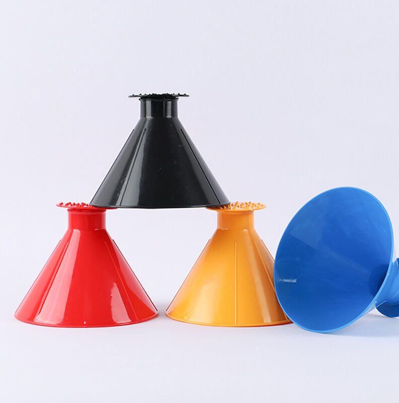 Eiskratzer für Auto, 4 Stück, abnehmbarer Schneeschaber, rund, 2-in-1, magische tragbare Kunststoff-Schneeschaufel, lang...