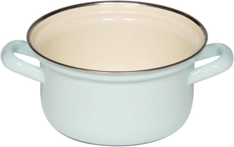 Thumbnail - Riess Kasserolle mit Chromrand Emaille 14cm, 0.75 Liter