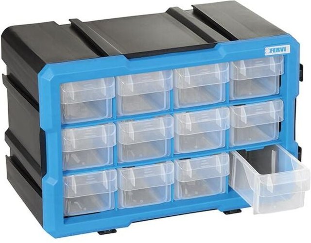 Modulare Kommode 12 herausnehmbaren Schubladen fur die Werkstatt Fervi c086/12t