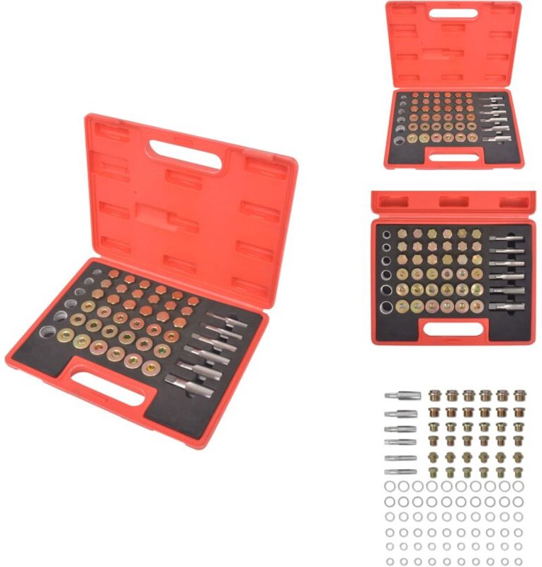 Reparatursatz Ölablassschrauben - Reparaturset - Ölablassschrauben - Werkzeug - Autowerkstatt - Schraubensatz